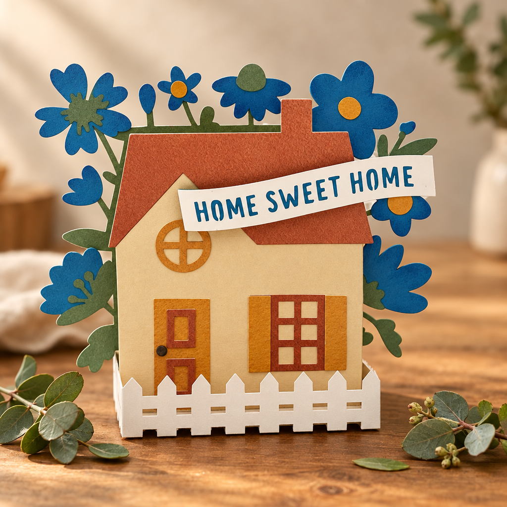 3-D NEW HOME CARD