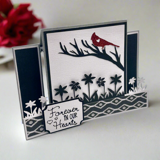 "FOREVER IN OUR HEARTS" Stand Up Comfort Card