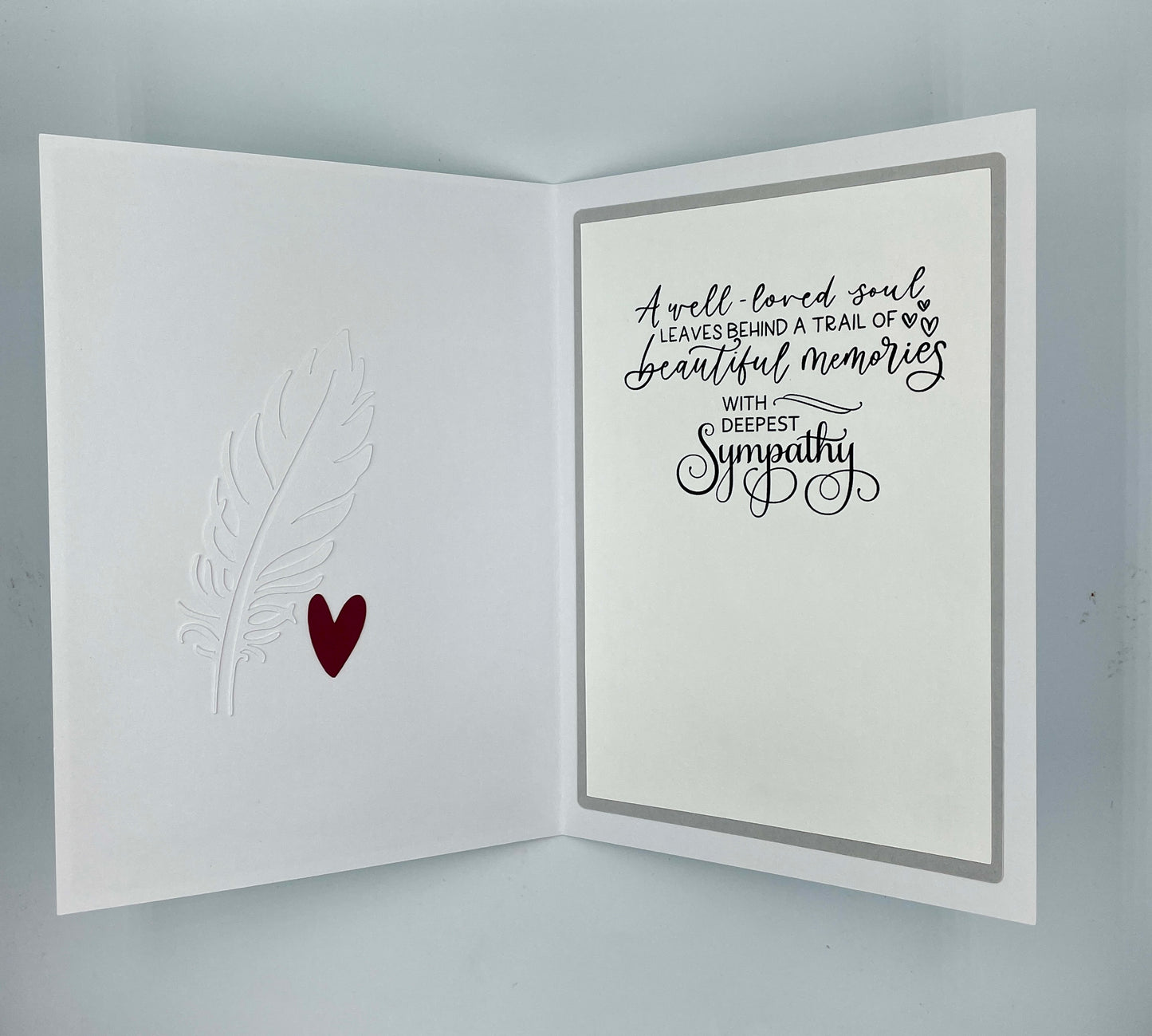 FEATHER Sympathy Card