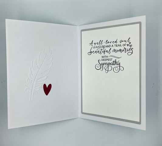 FEATHER Sympathy Card