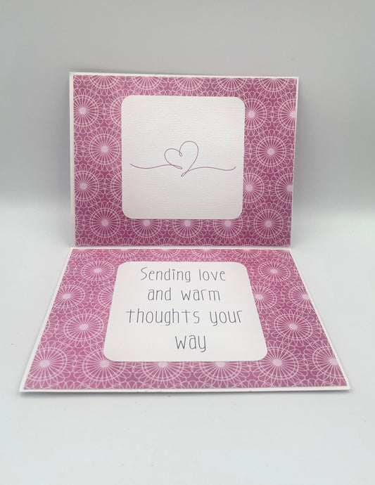 JUST FOR YOU Roses Cut-Out Card