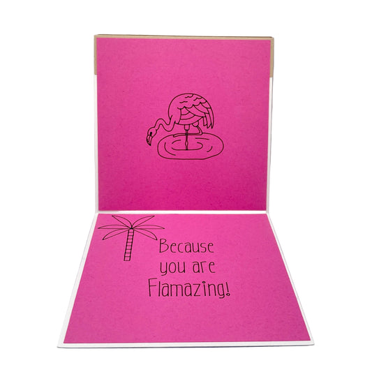 FLAMINGO SceneFold Card