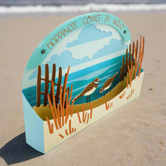 "BEACH WAVES" Deluxe Dimensional Card