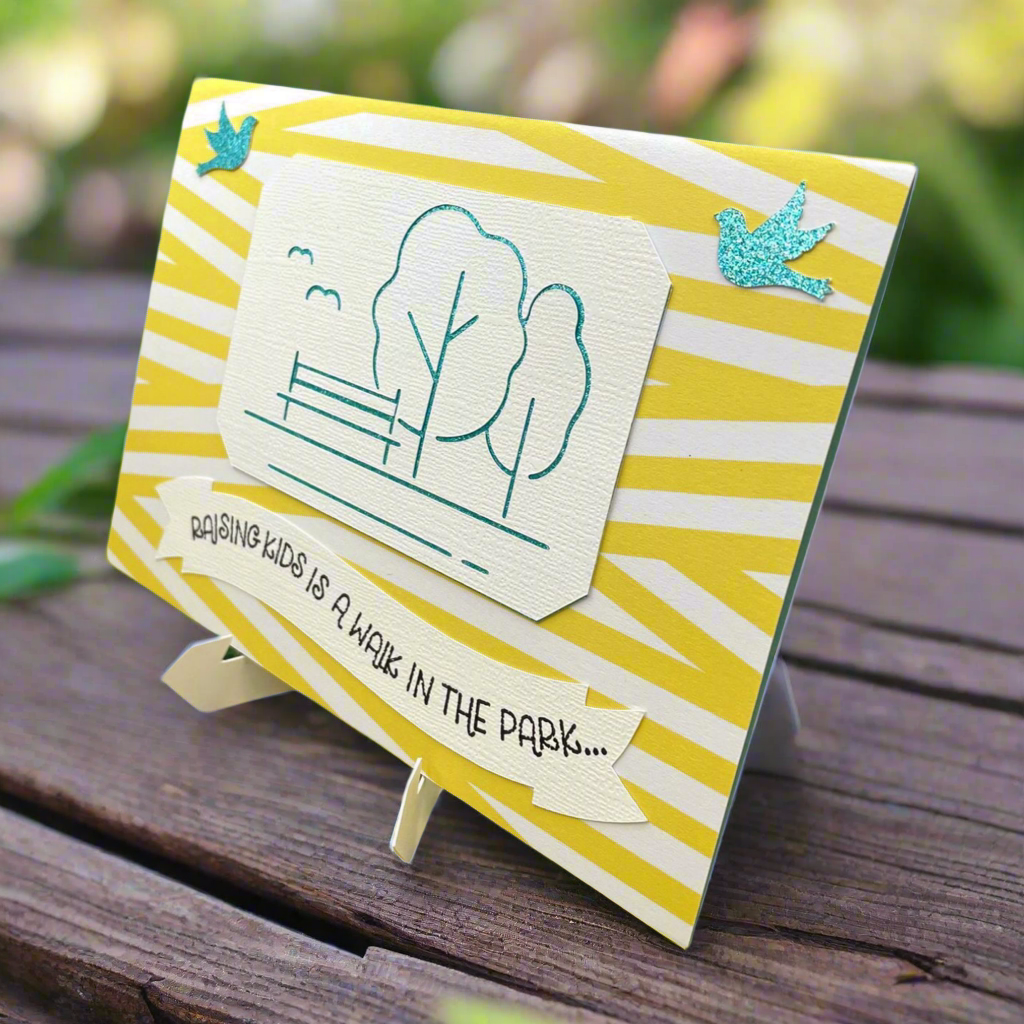 "WALK IN THE PARK" Simple Pop Up Comfort Card