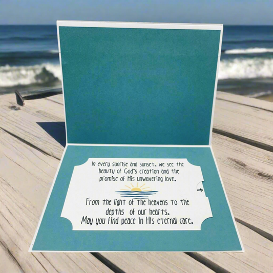 "HIS FAITHFUL LOVE ENDURES" Stand Up Comfort Card