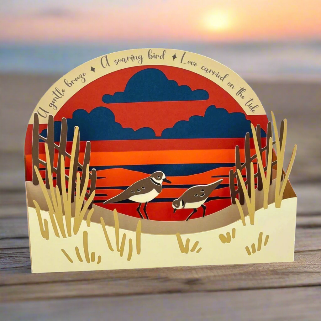 BEACH WAVES MEMORY MILESTONE Comfort Card