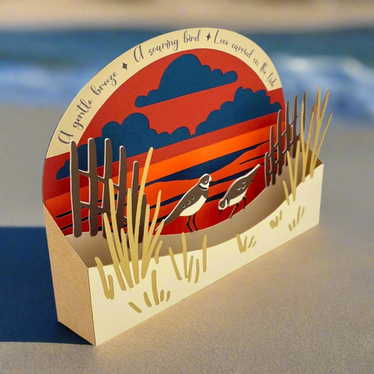 BEACH WAVES MEMORY MILESTONE Comfort Card