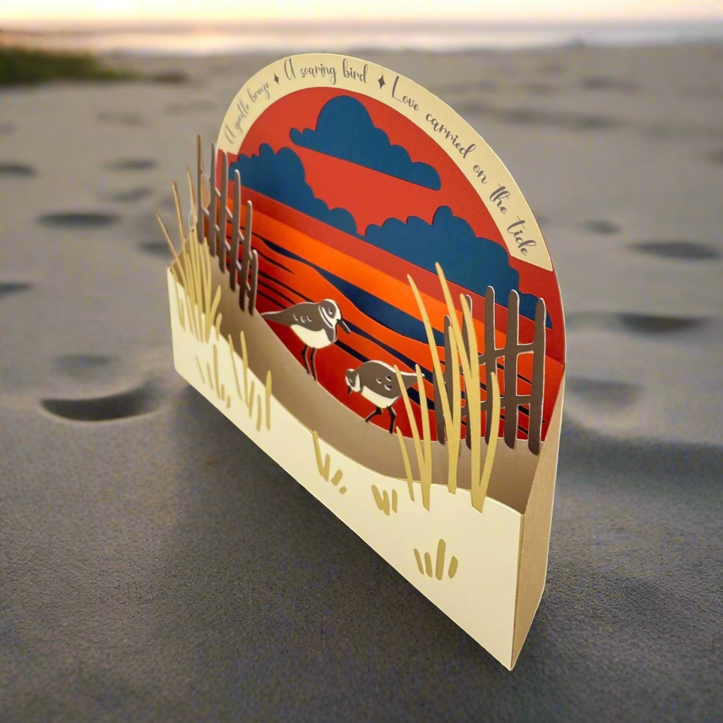 BEACH WAVES MEMORY MILESTONE Comfort Card