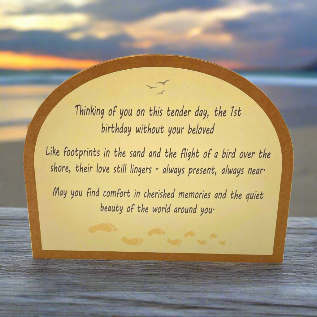 BEACH WAVES MEMORY MILESTONE Comfort Card