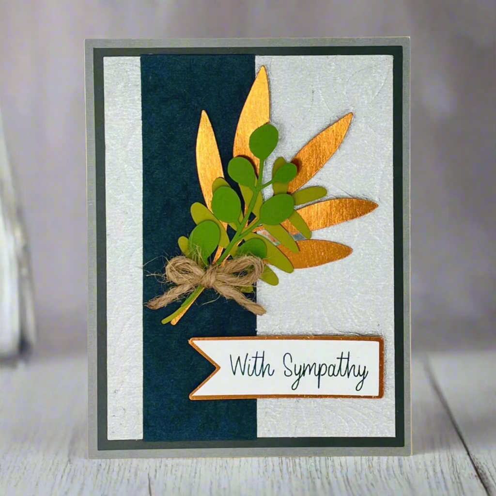 "BOTANICAL SYMPATHY- Copper" Comfort Card