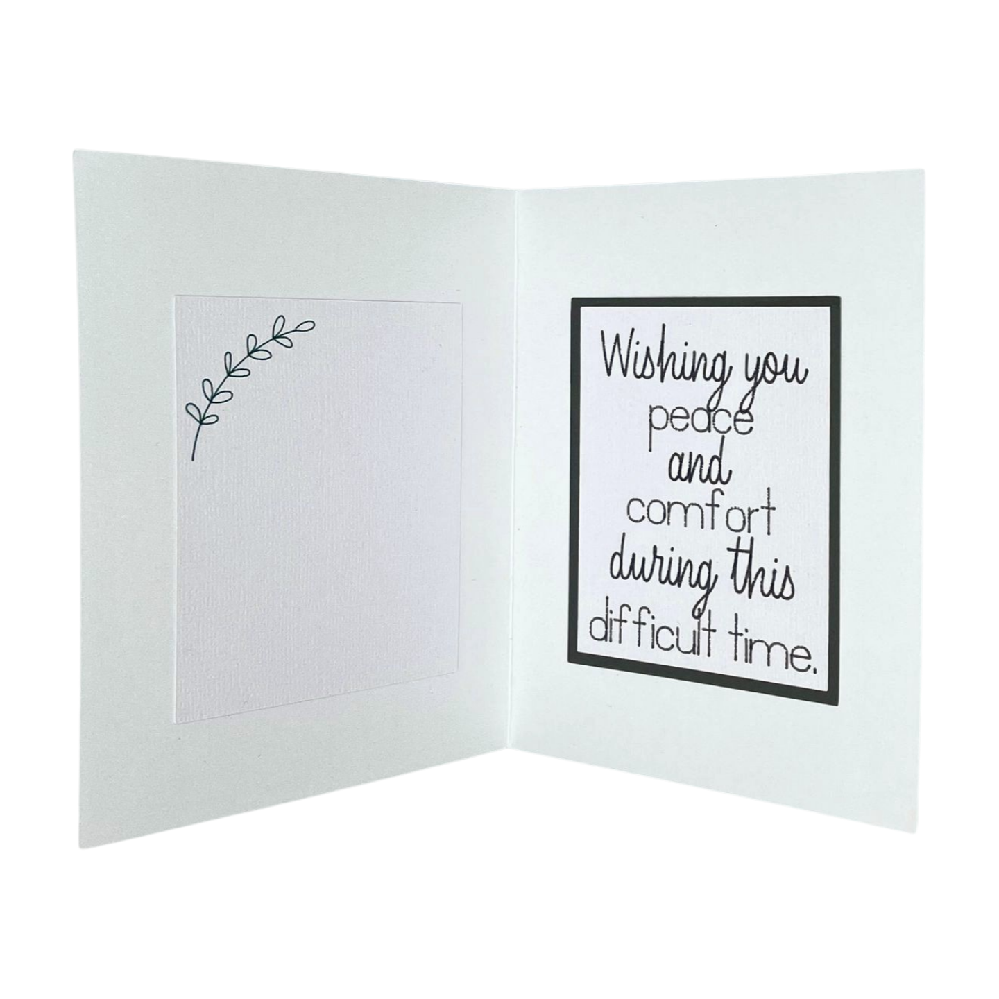 "BOTANICAL SYMPATHY- Copper" Comfort Card