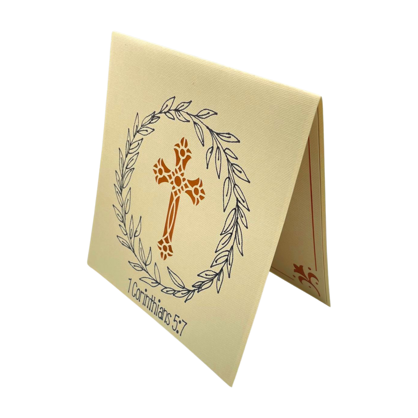 "CROSS" Deluxe Intricate Pop Up Card