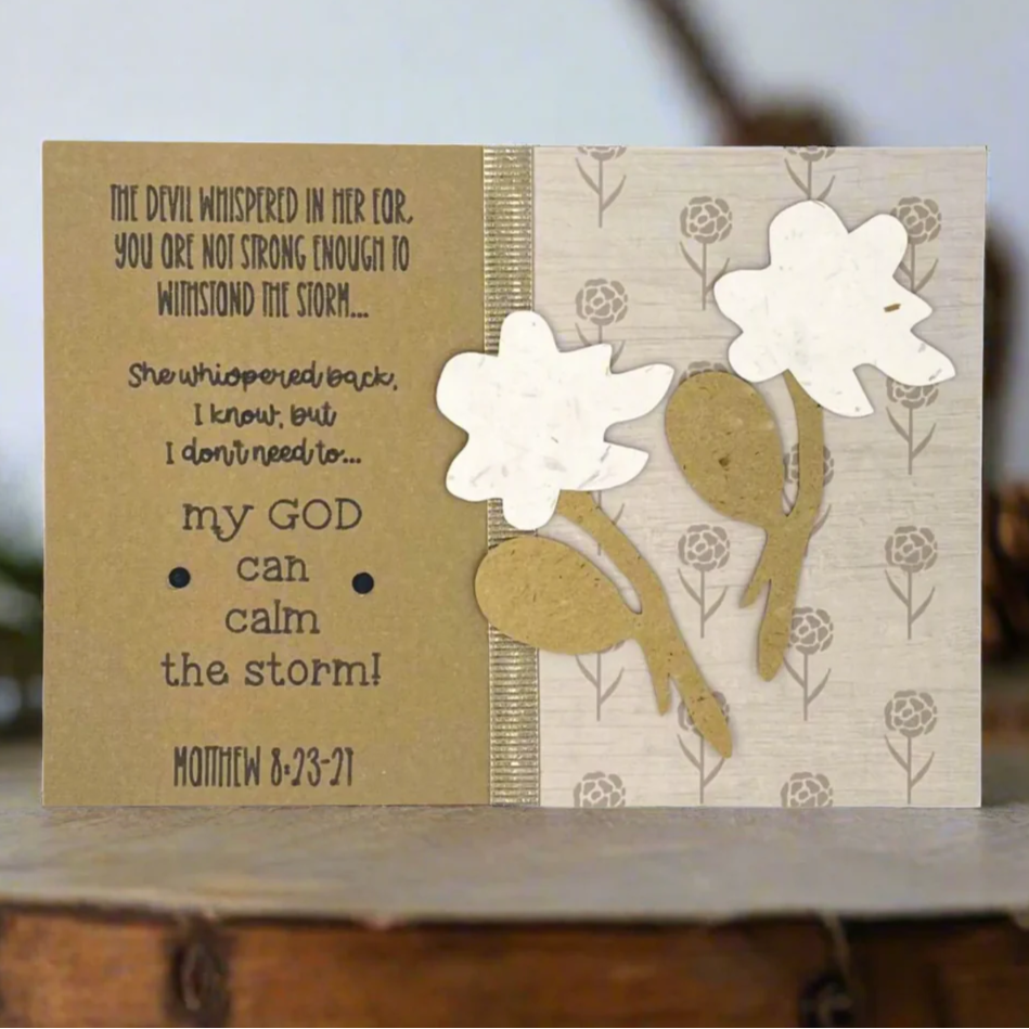 "DEVIL WHISPERED" Comfort Card
