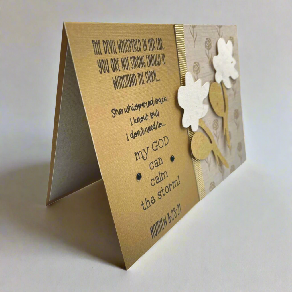 "DEVIL WHISPERED" Comfort Card