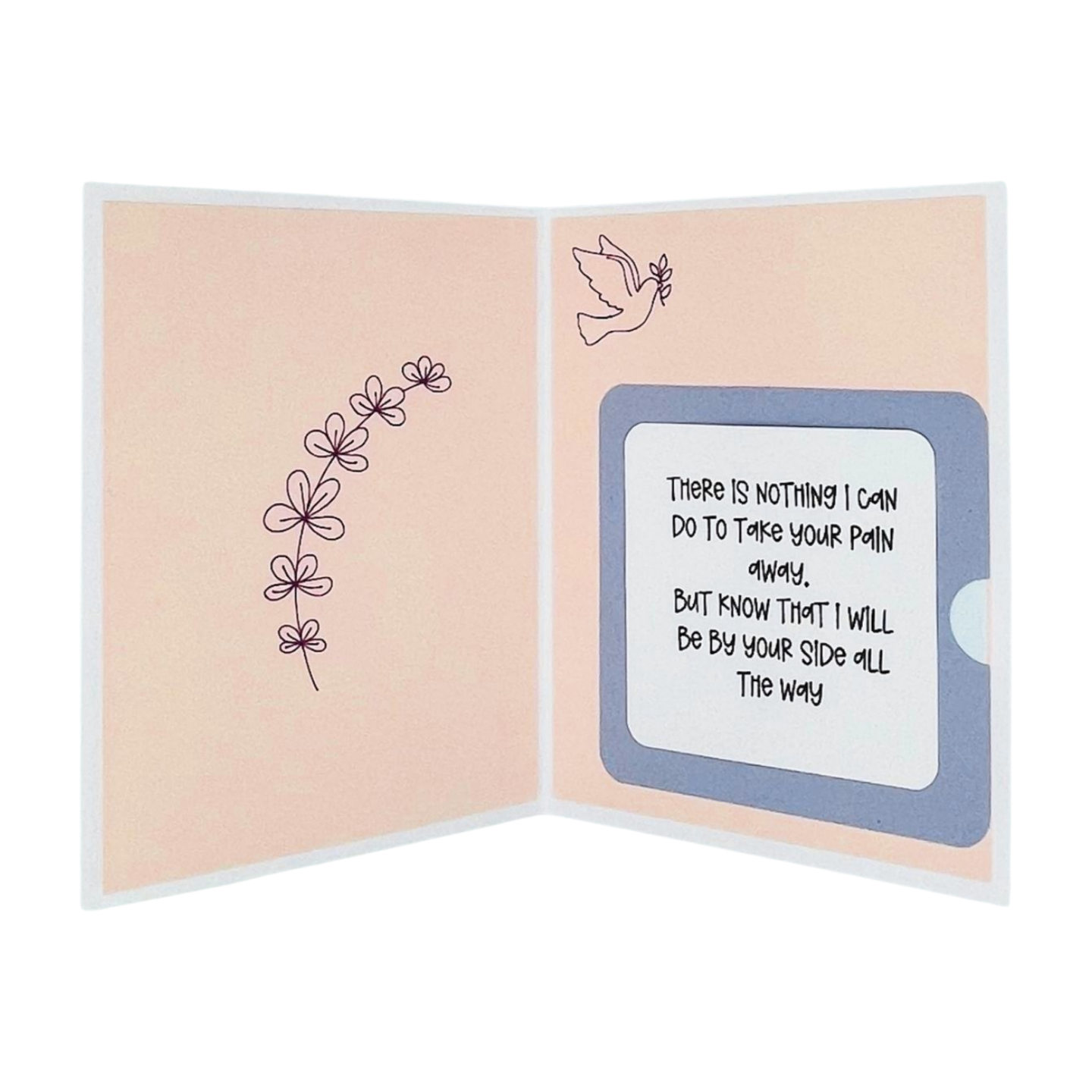 "DOVE SYMPATHY" Personalized Comfort Card