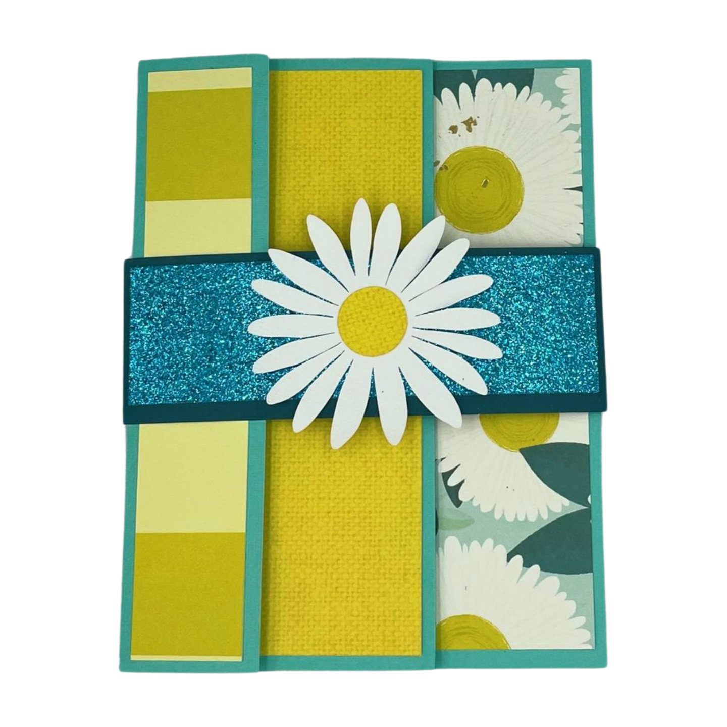 "FEEL BETTER DAISIES" Tri-Fold Comfort Card