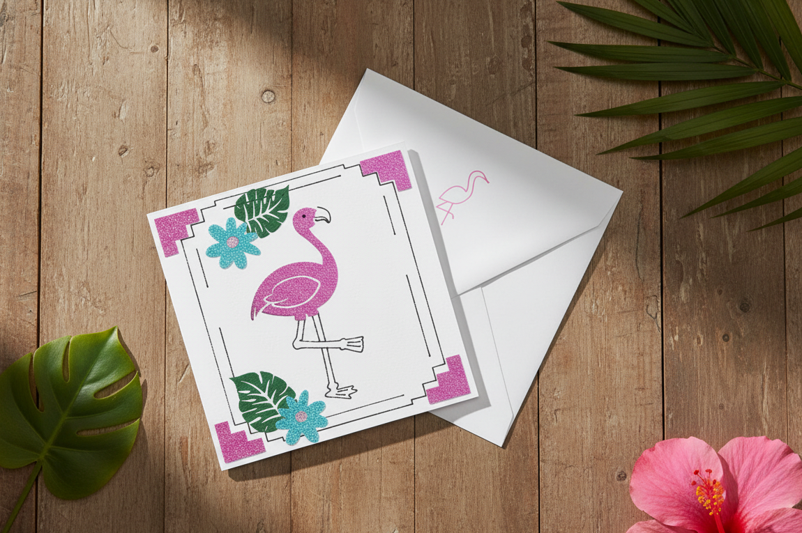 "FLAMAZING" Square Comfort Card