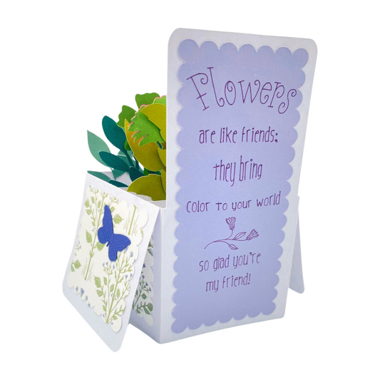 "FLOWER ARRANGEMENT" Deluxe Intricate Box Card