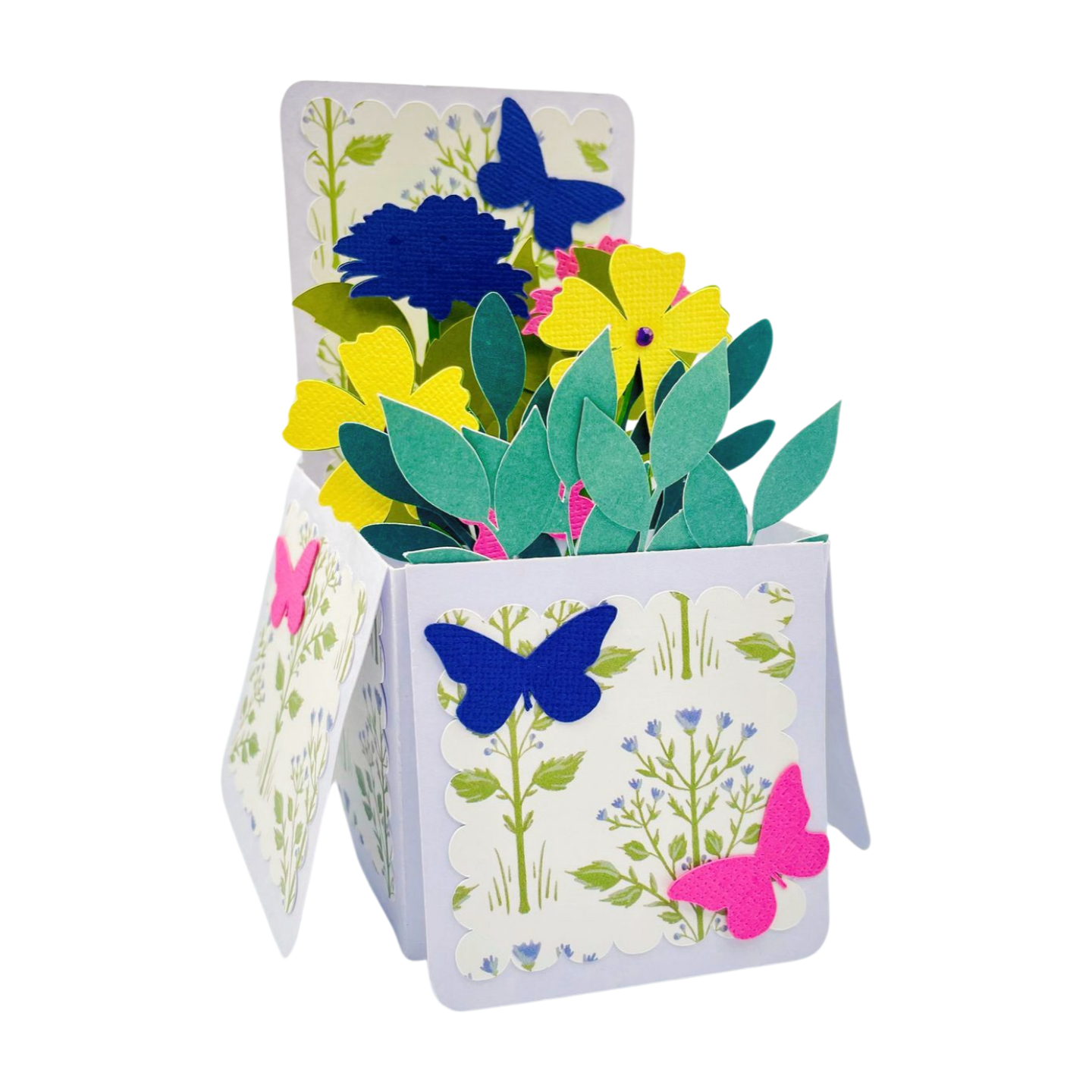 "FLOWER ARRANGEMENT" Deluxe Intricate Box Card