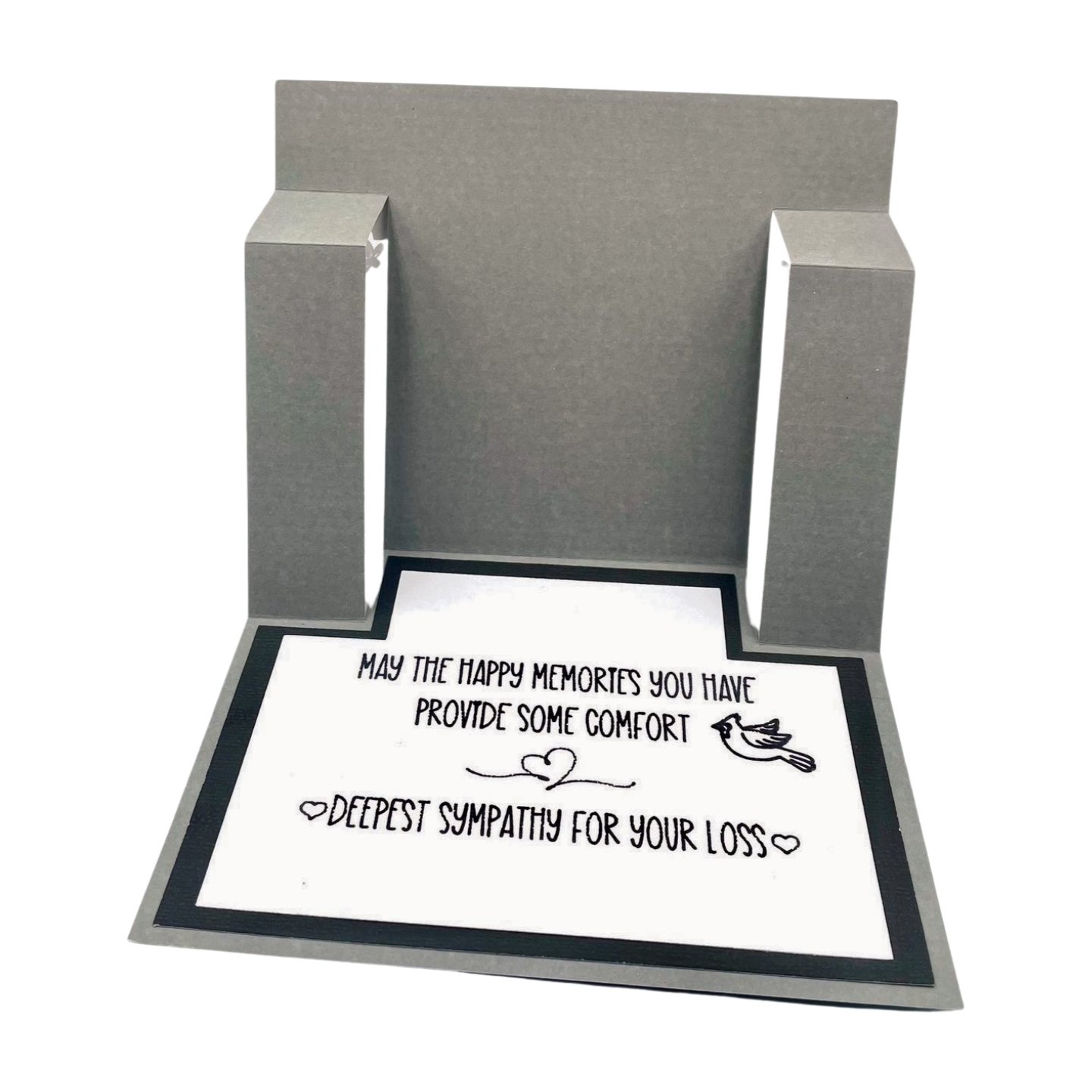 "FOREVER IN OUR HEARTS" Stand Up Comfort Card