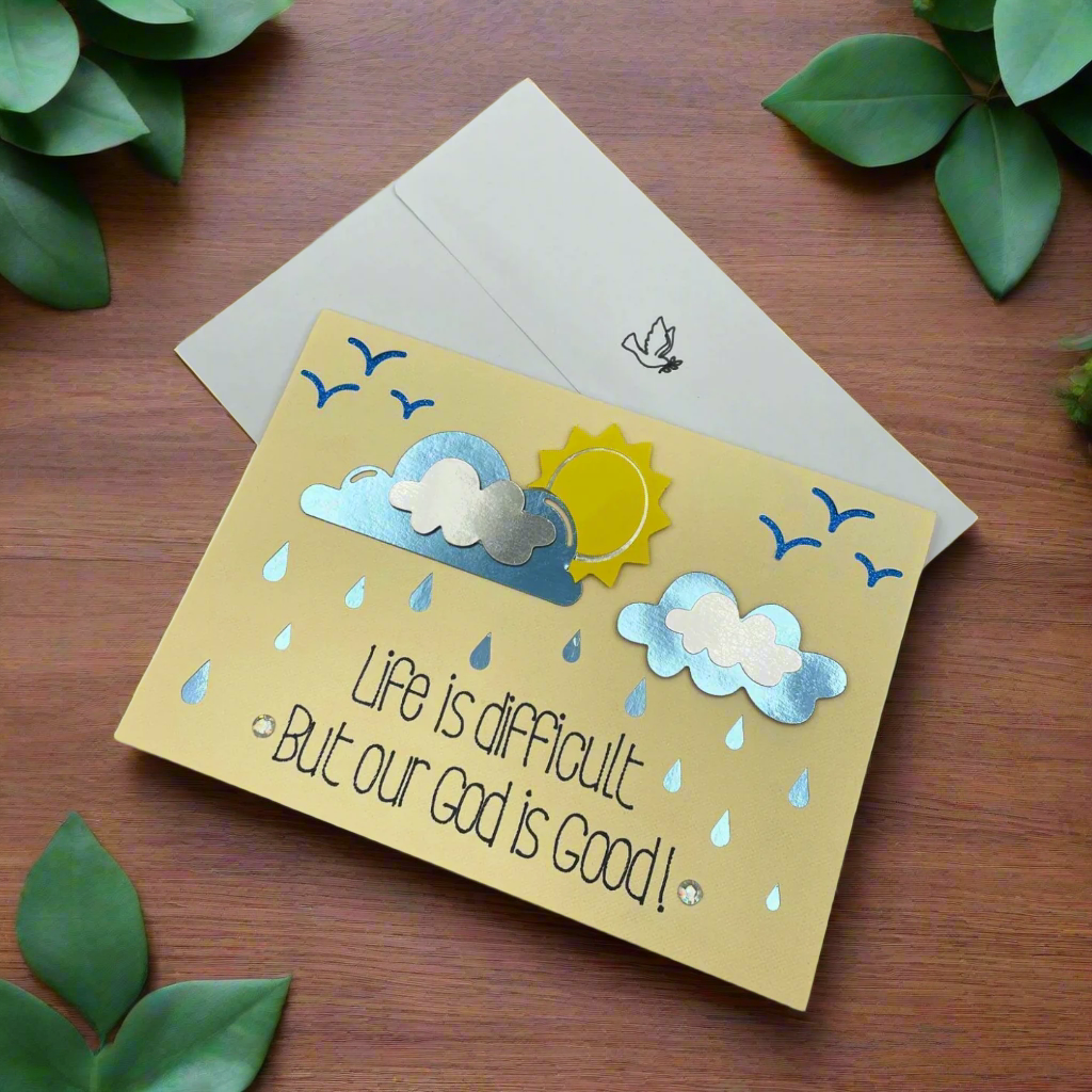 "GOD IS GOOD" Comfort Card