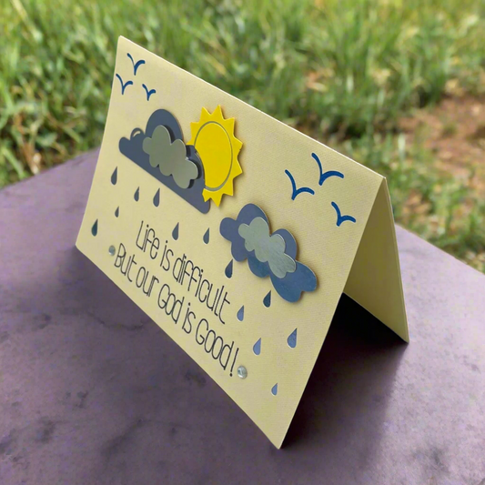 "GOD IS GOOD" Comfort Card