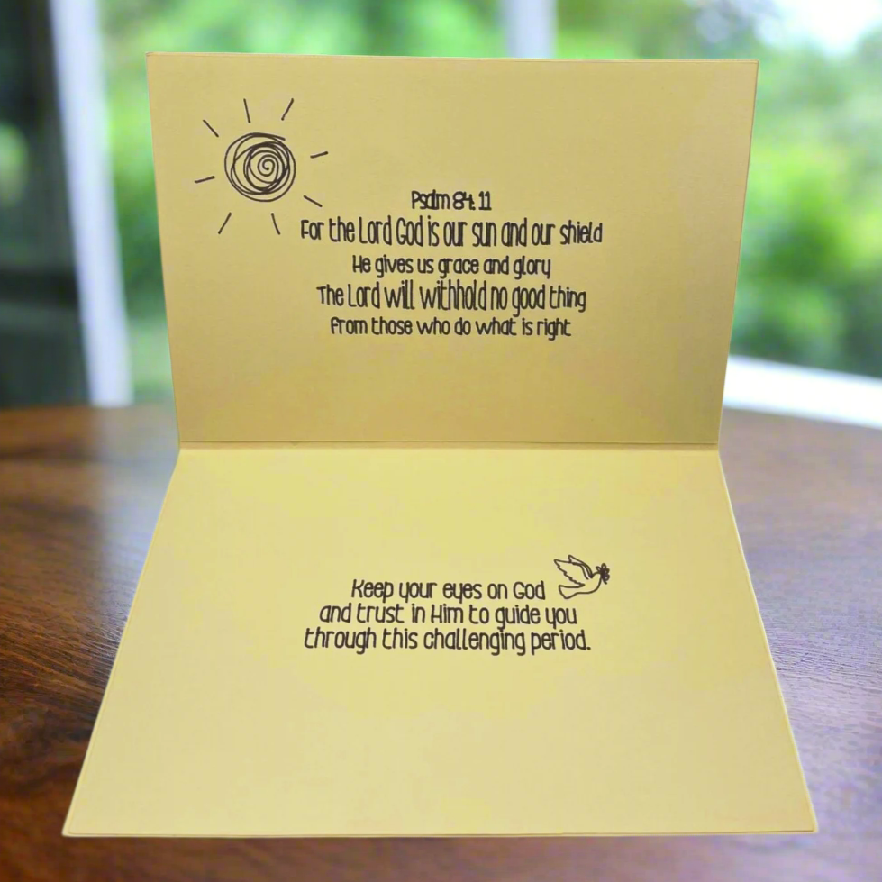 "GOD IS GOOD" Comfort Card