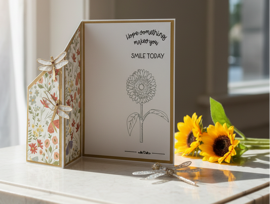 "HOPE SOMETHING MAKES YOU SMILE" Z-Fold Comfort Card