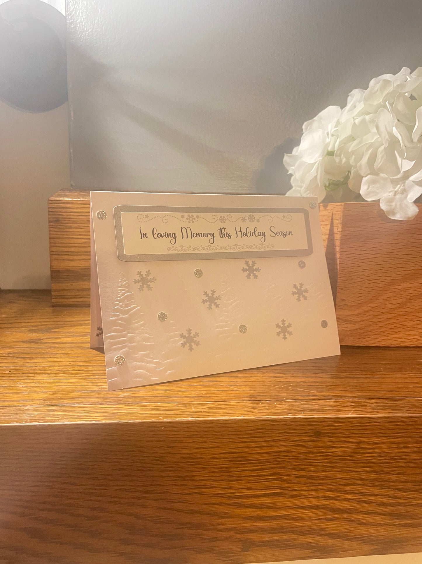 Snowflake memory pop out card