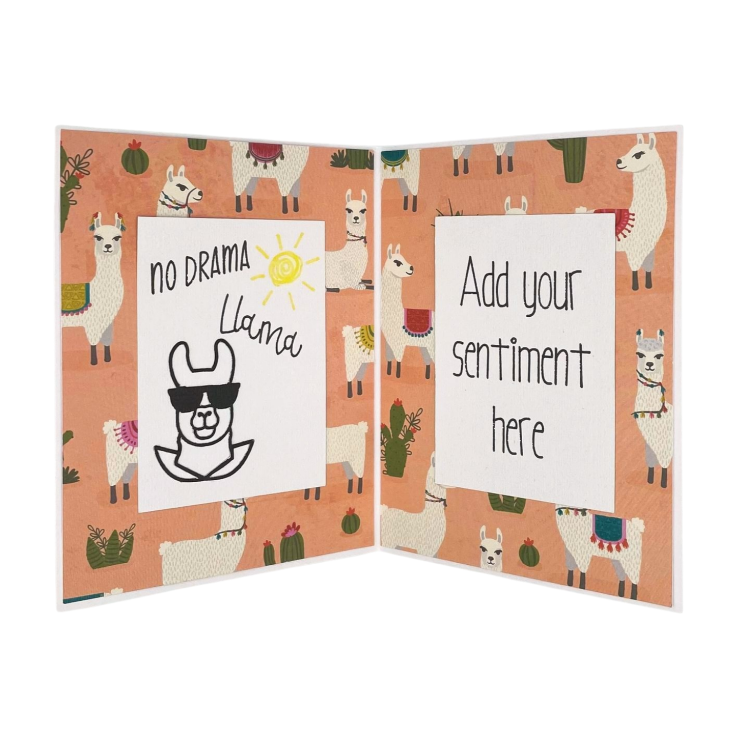 "LLAMA SUPPORT" Personalized Comfort Card