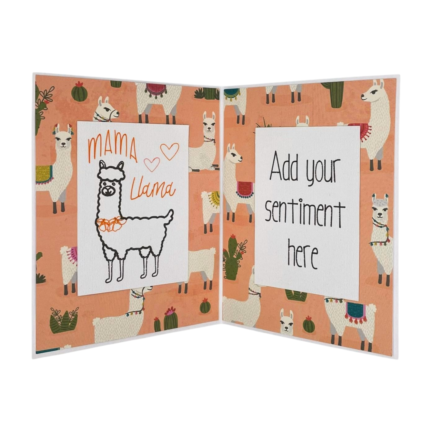 "LLAMA SUPPORT" Personalized Comfort Card