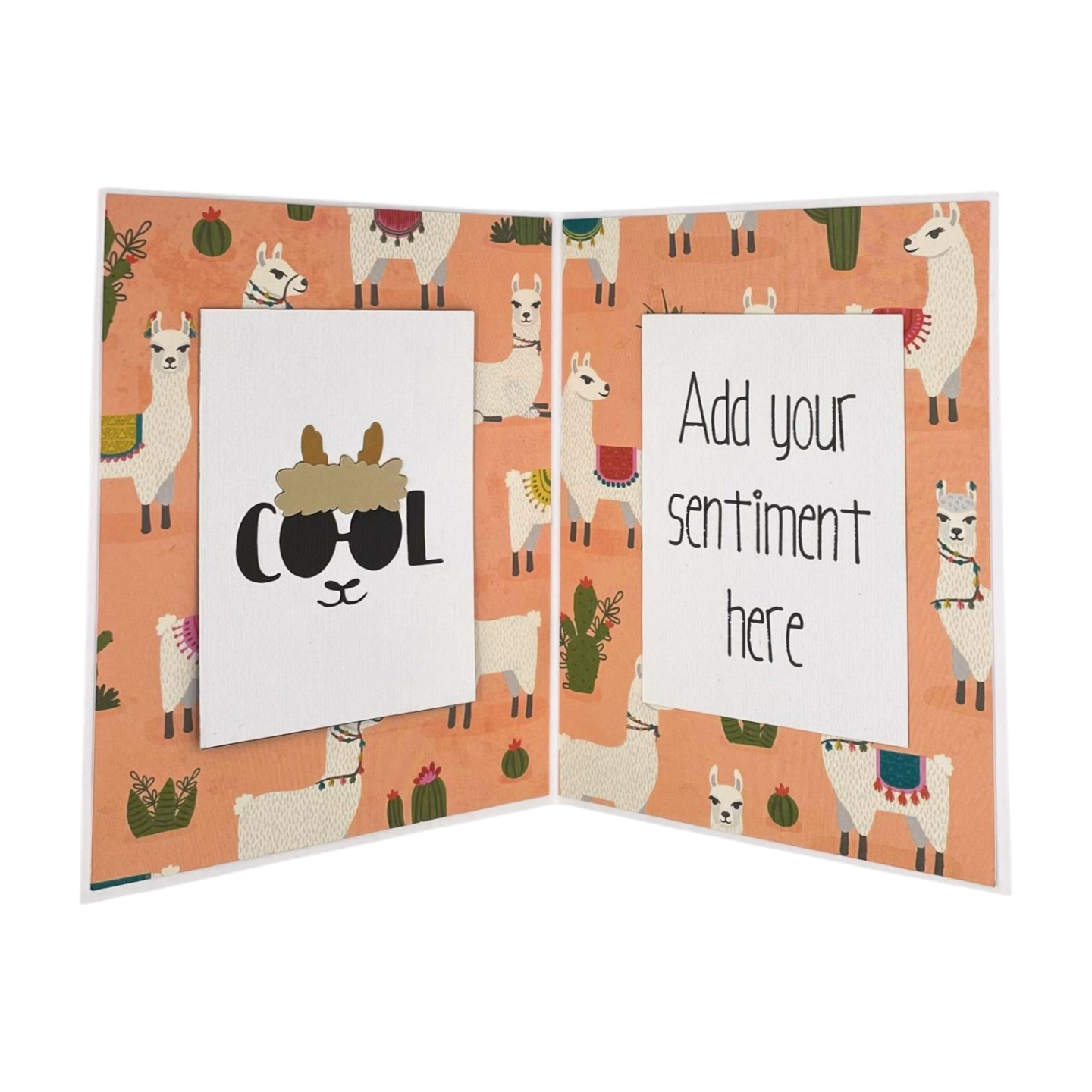 "LLAMA SUPPORT" Personalized Comfort Card