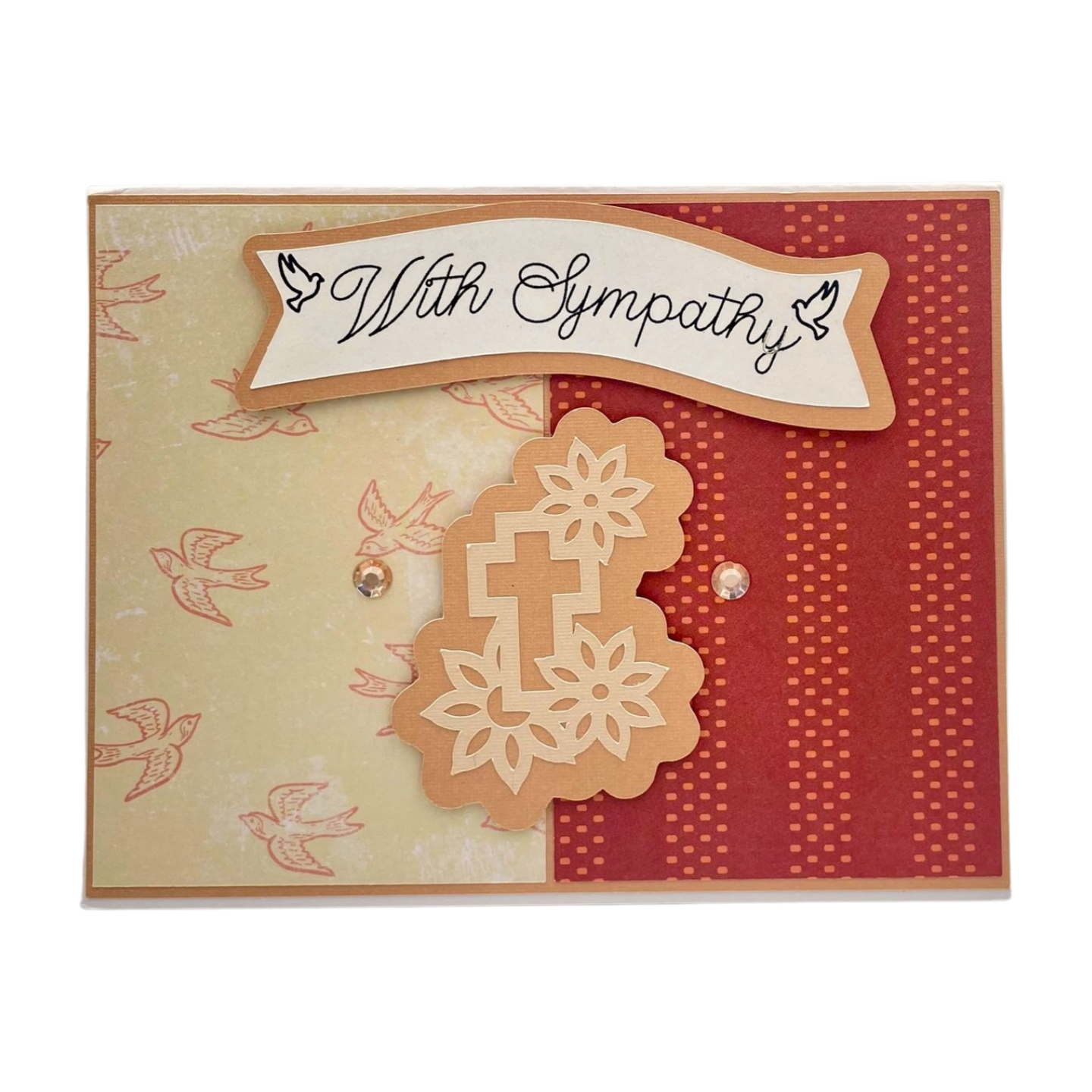 "POP-UP CROSS" Personalized Pop Up Comfort Card