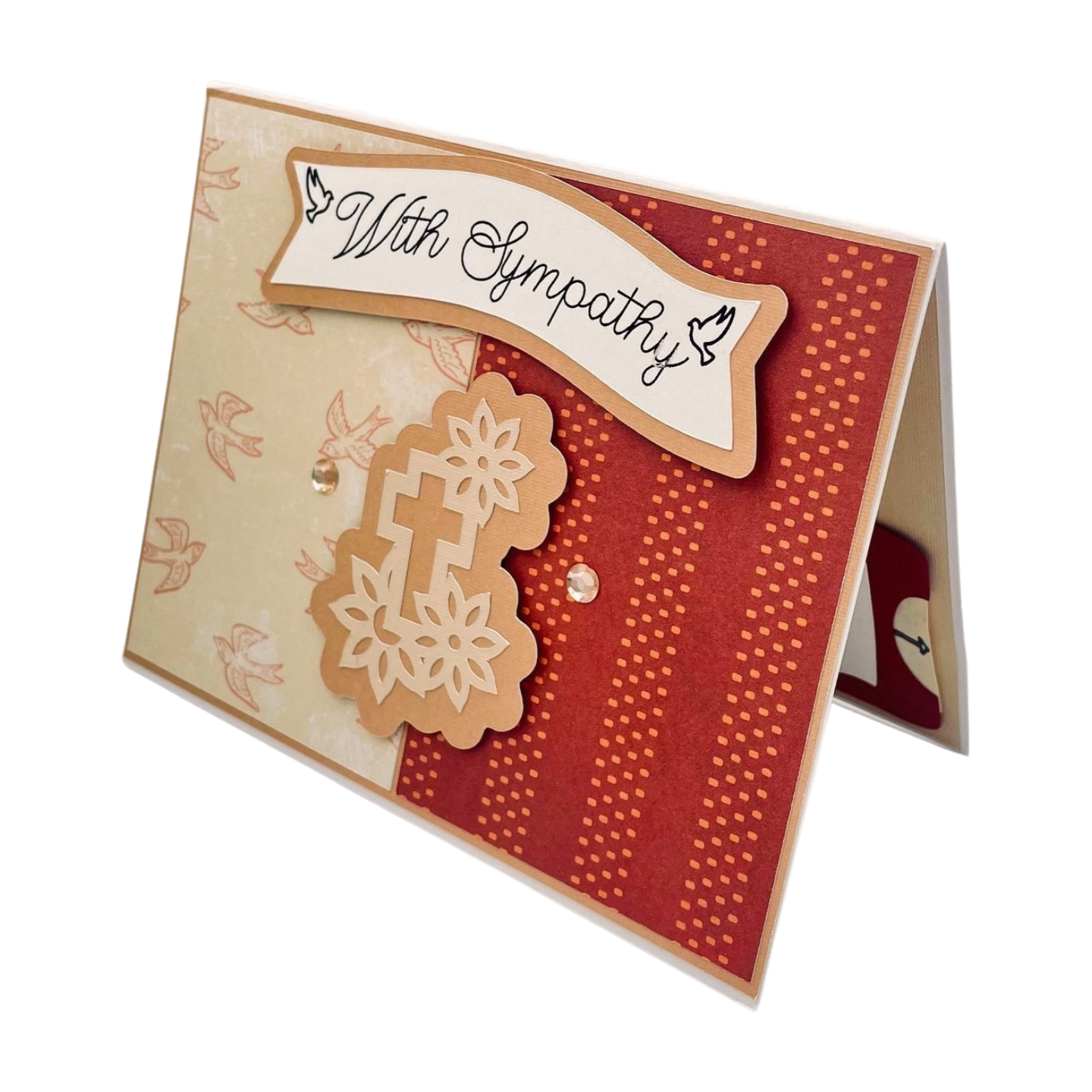 "POP-UP CROSS" Personalized Pop Up Comfort Card