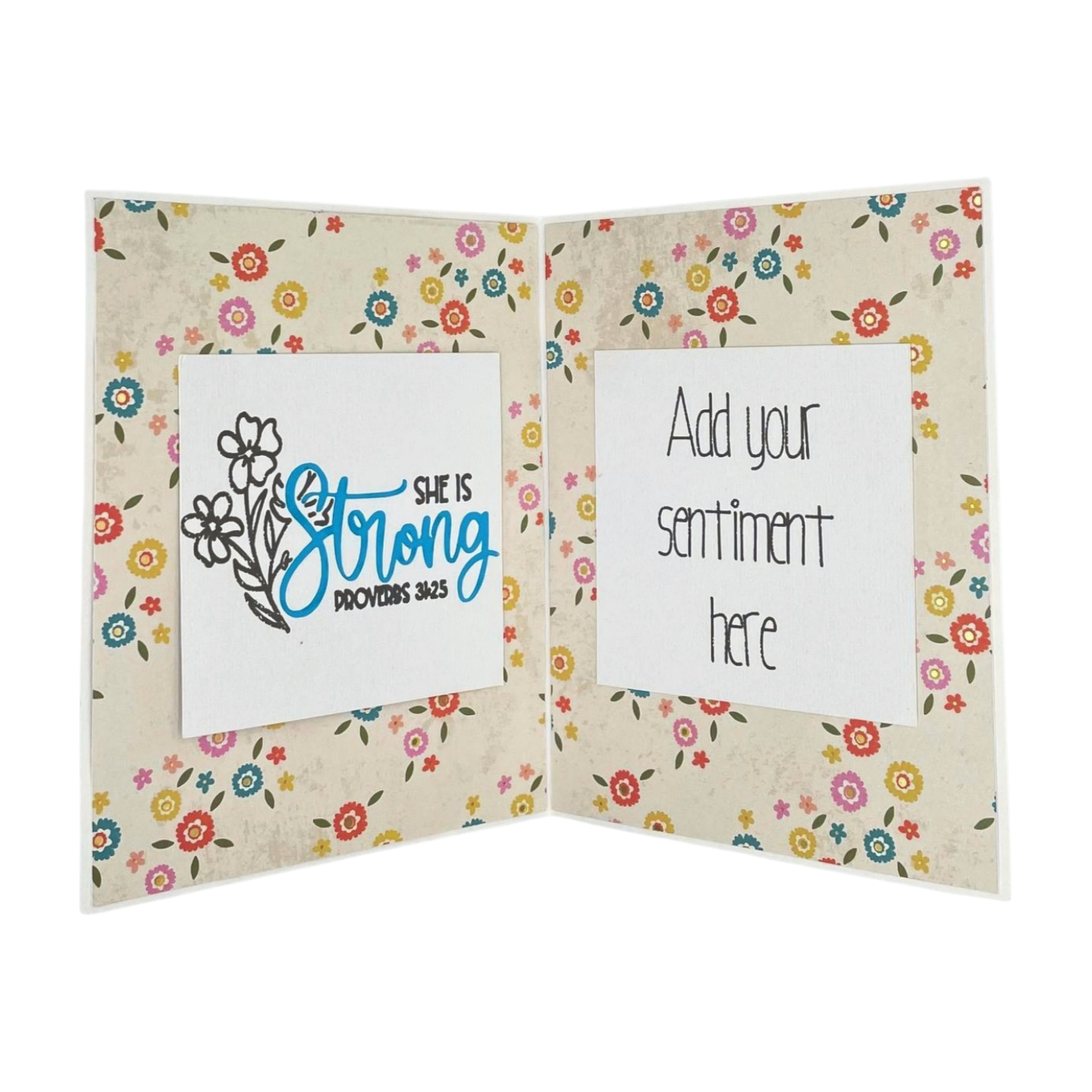 "YOU ARE STRONG" Cut-Out Card