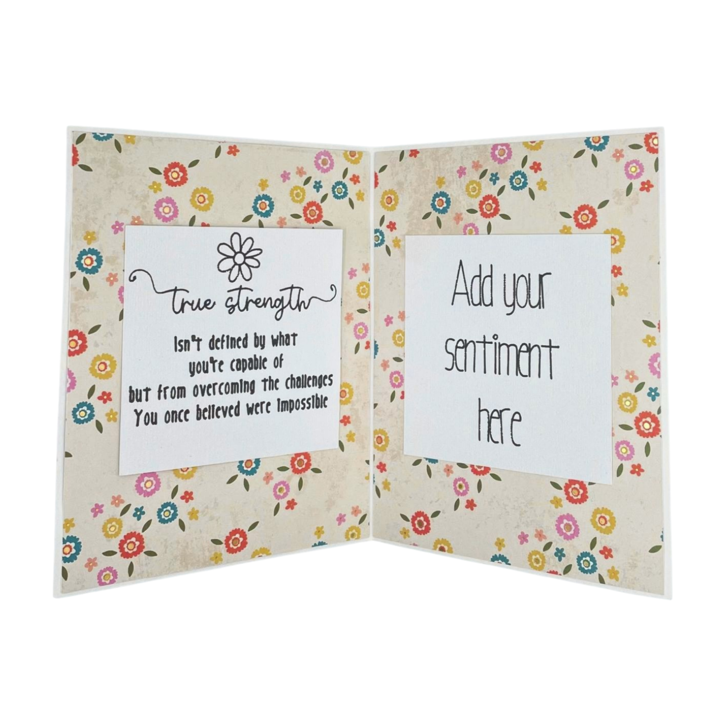 "YOU ARE STRONG" Cut-Out Card