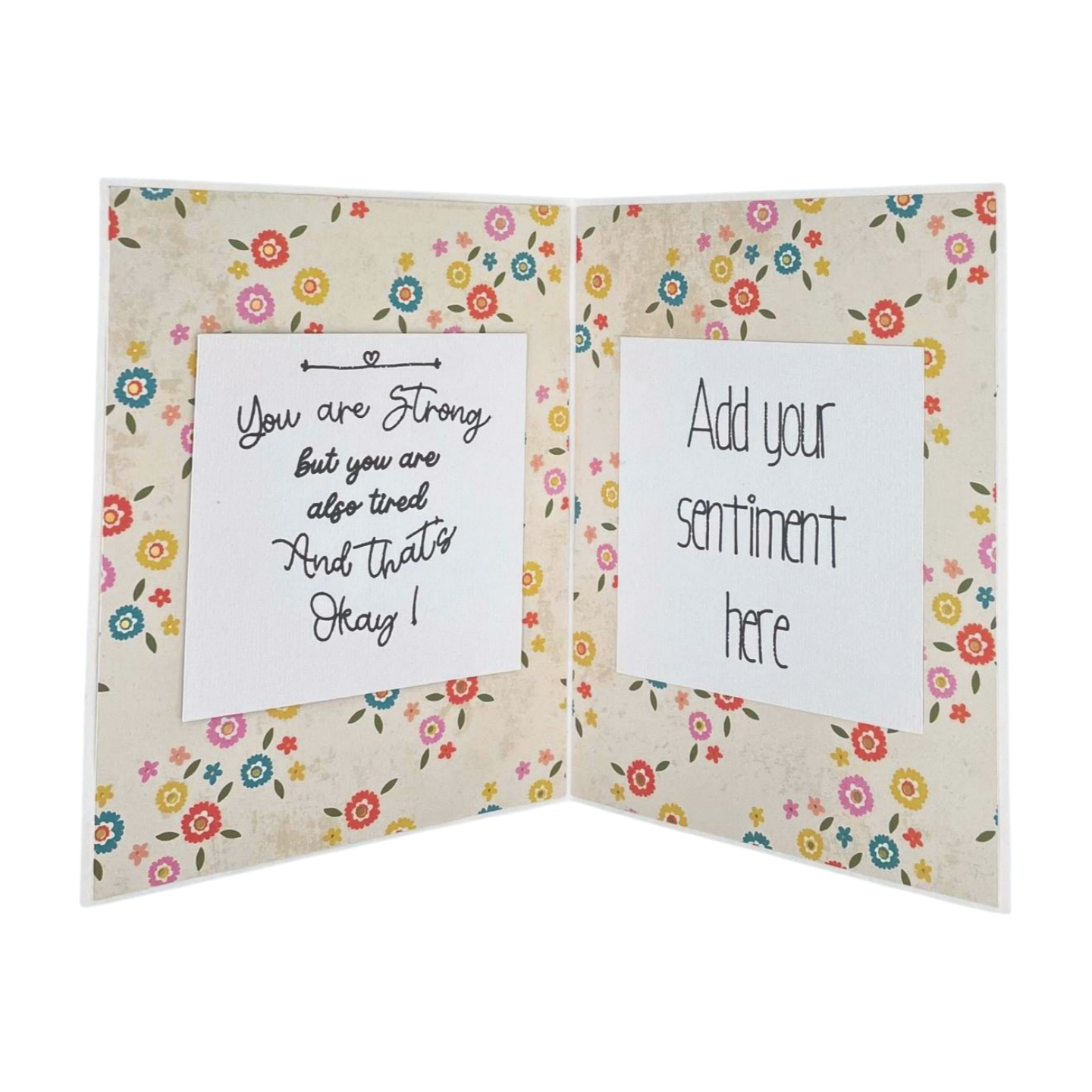 "YOU ARE STRONG" Cut-Out Card
