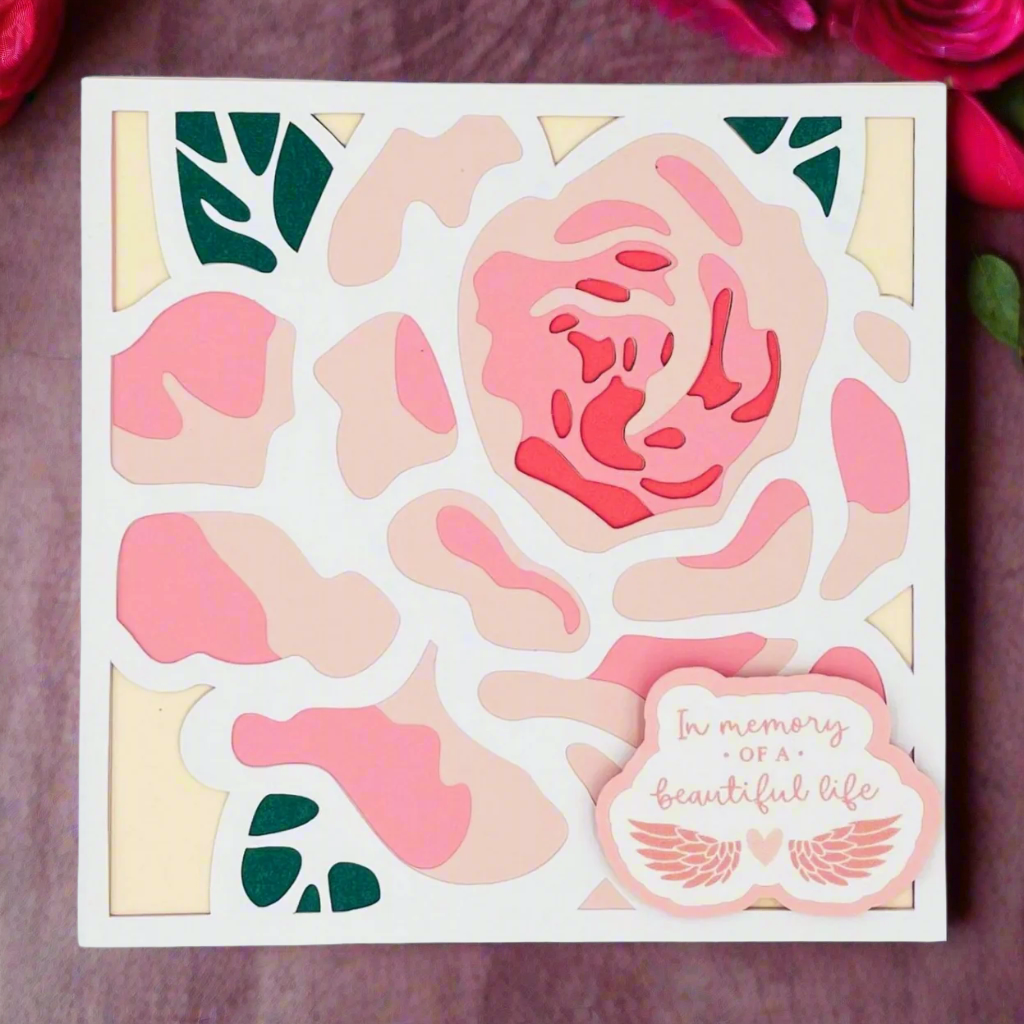 "ROSES OF REMEMBRANCE" Comfort Card