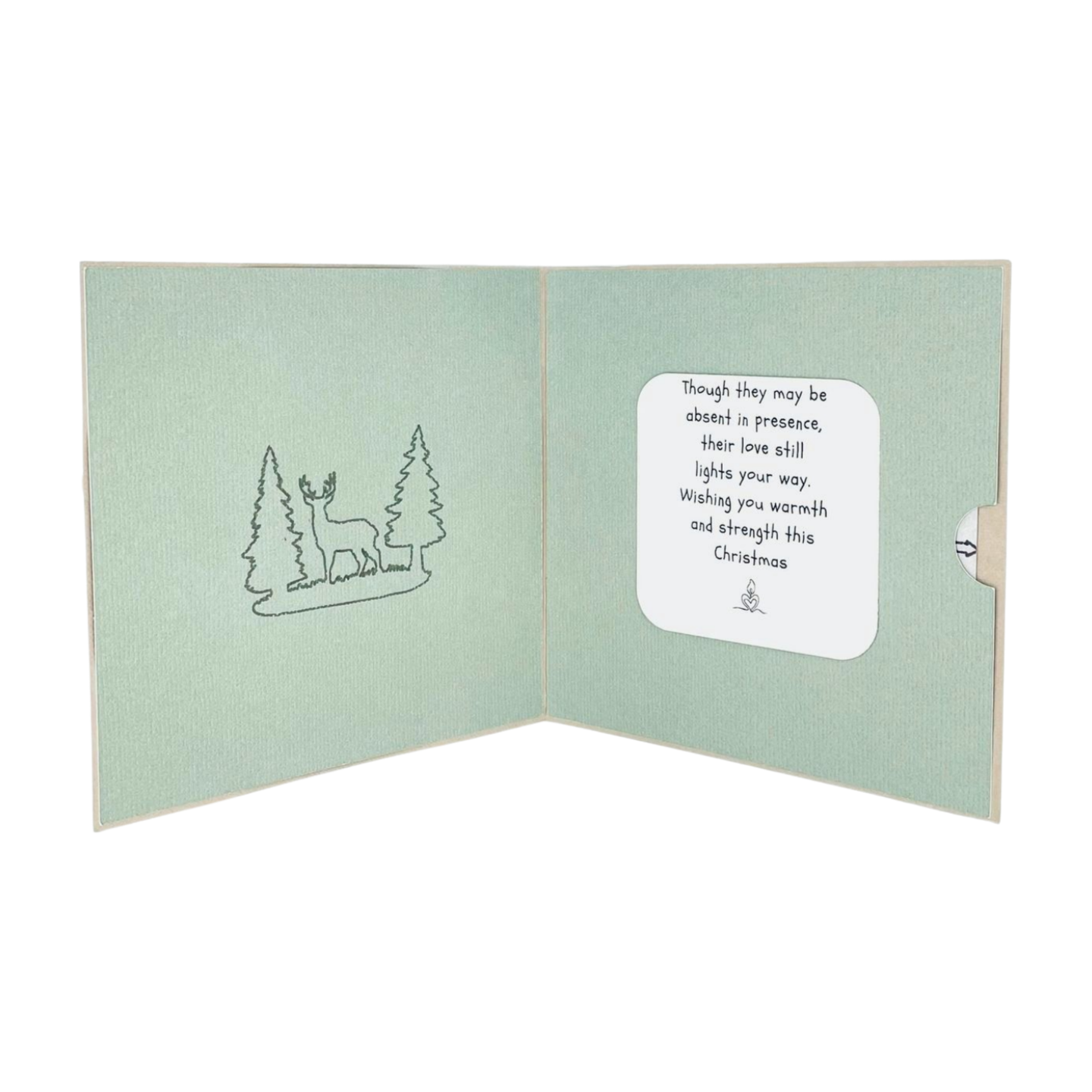 "FOREST DEER" Comfort Card- Black