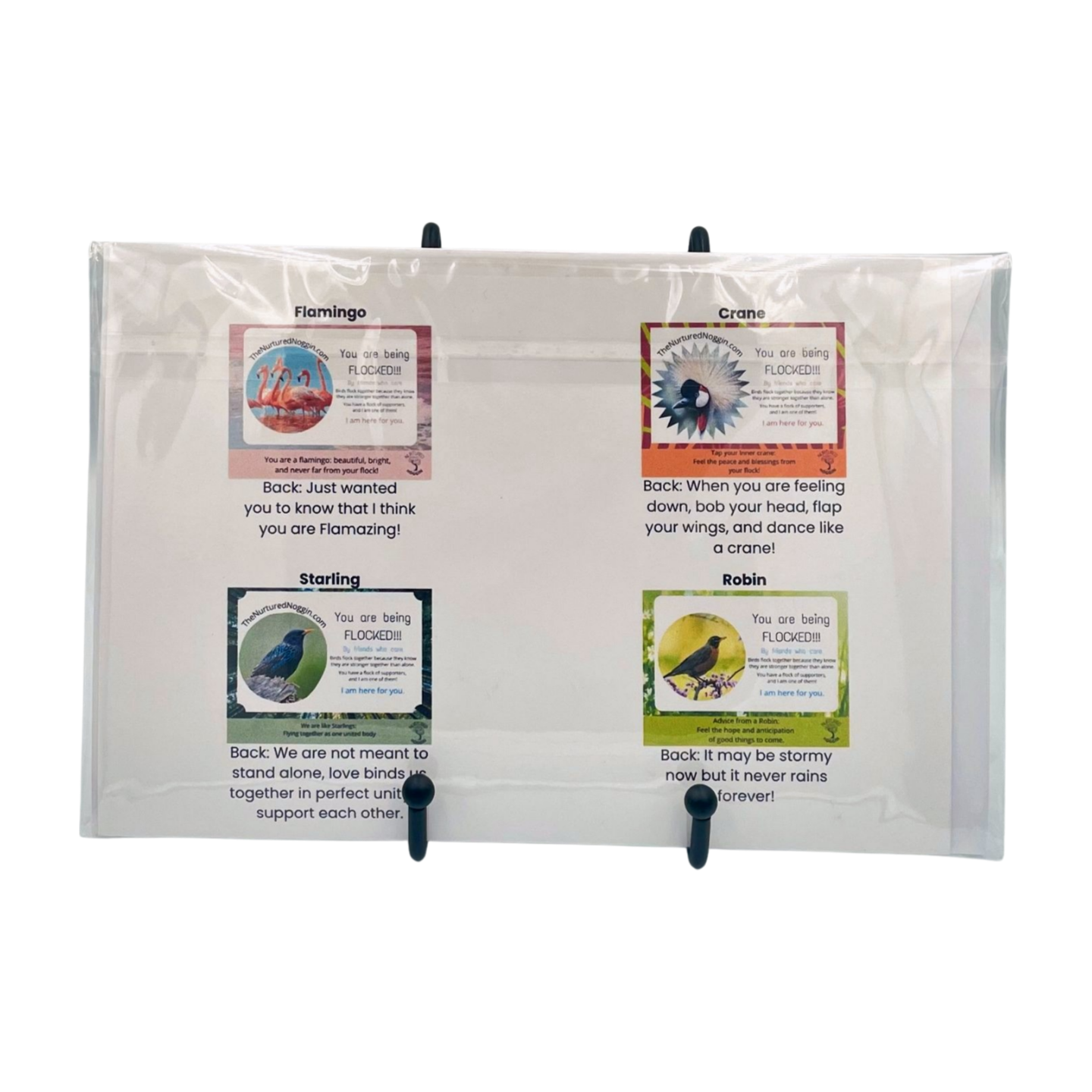 FEATHERED FLOCKERS - Flocking Card Packet