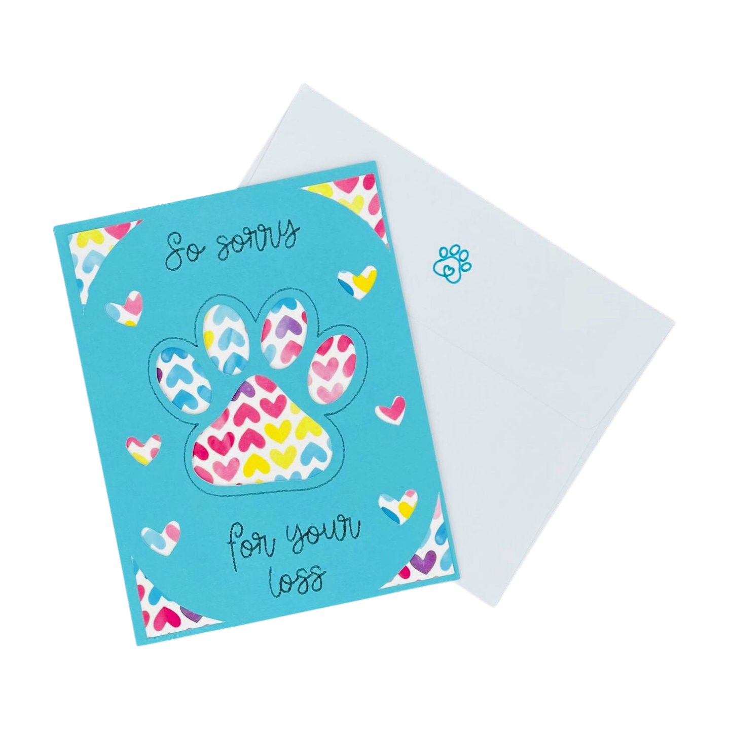"PAWPRINT CUT-OUT" Personalized Comfort Card
