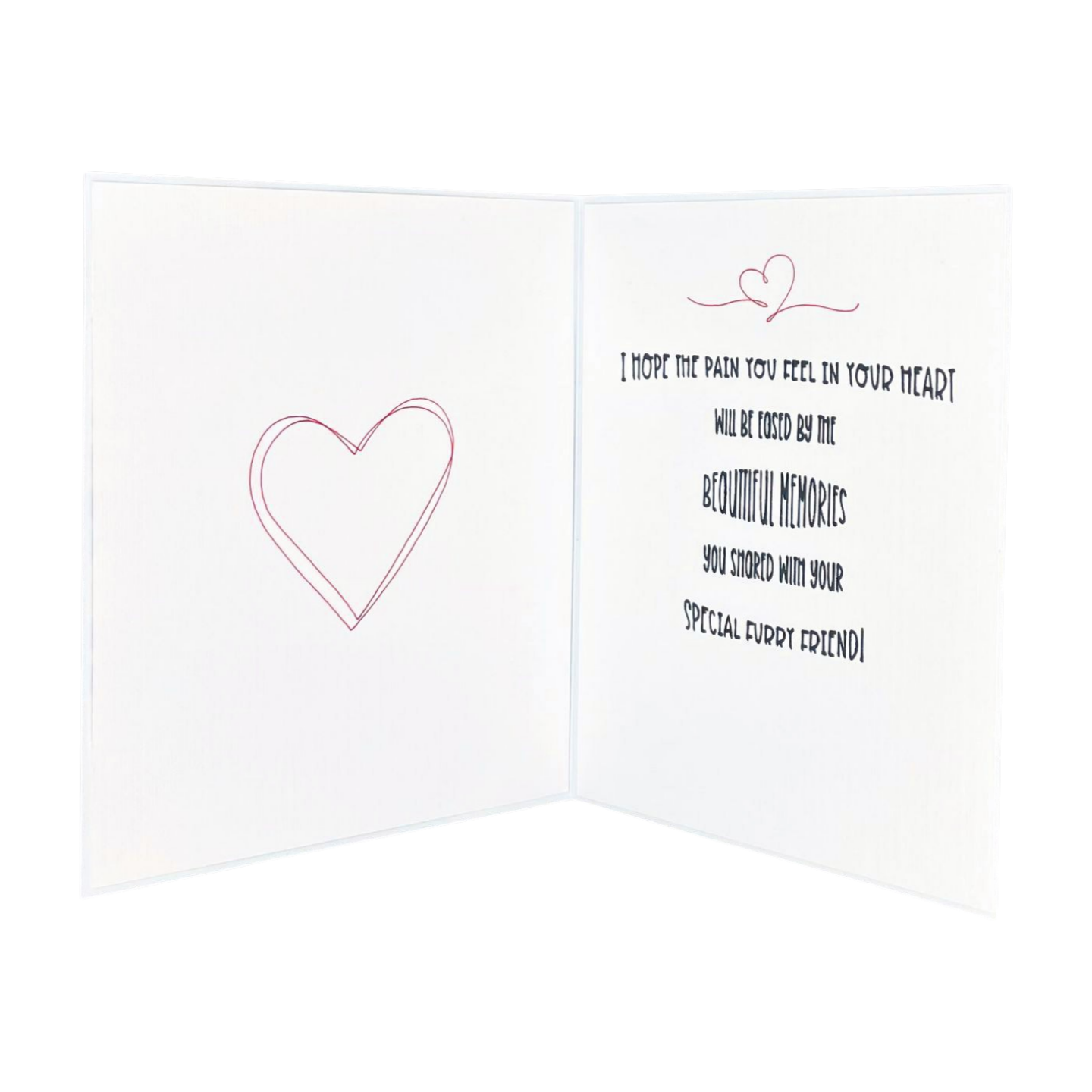"PAWPRINT CUT-OUT" Personalized Comfort Card