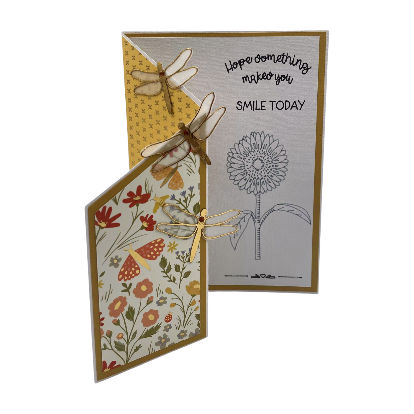 "HOPE SOMETHING MAKES YOU SMILE" Z-Fold Comfort Card