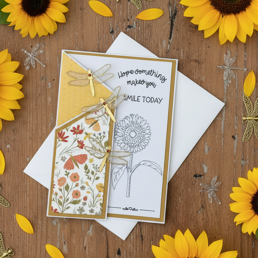 "HOPE SOMETHING MAKES YOU SMILE" Z-Fold Comfort Card