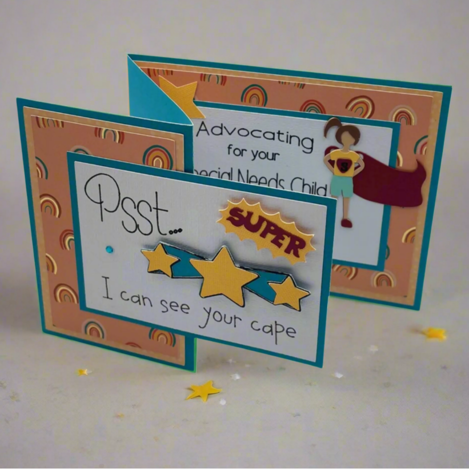 "SUPER HERO CAPE" Z-Fold Comfort Card