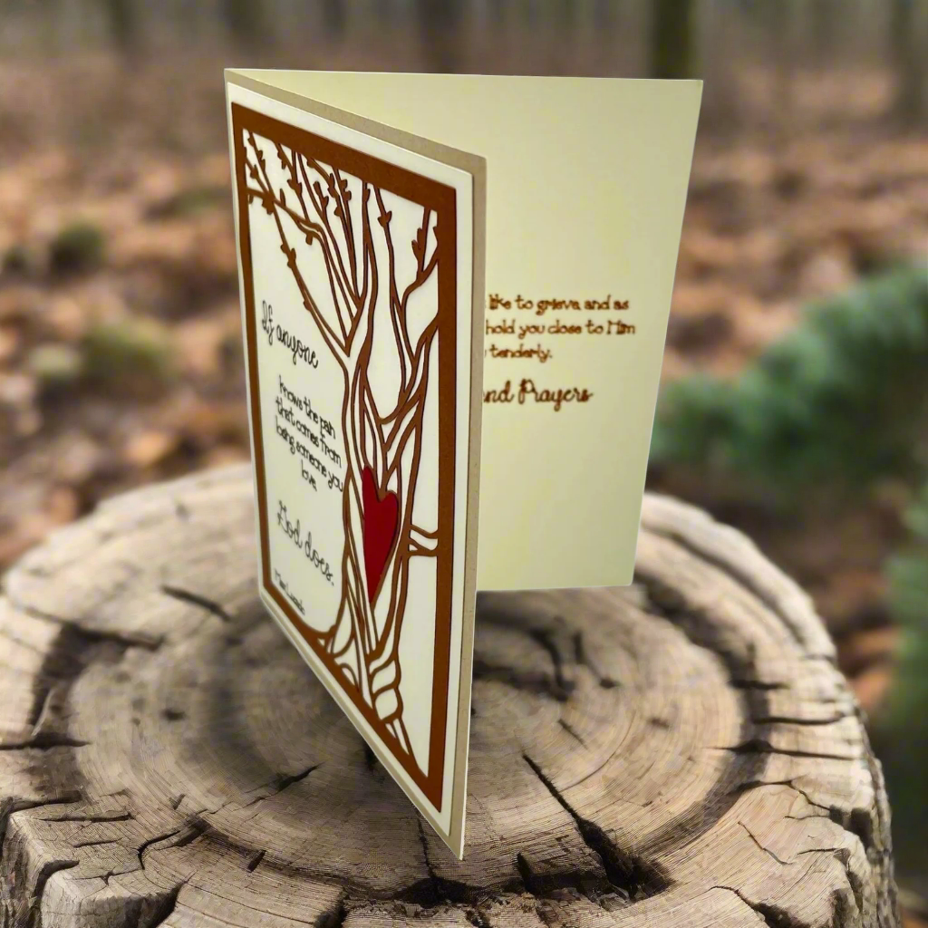"SYMPATHY TREE" Comfort Card