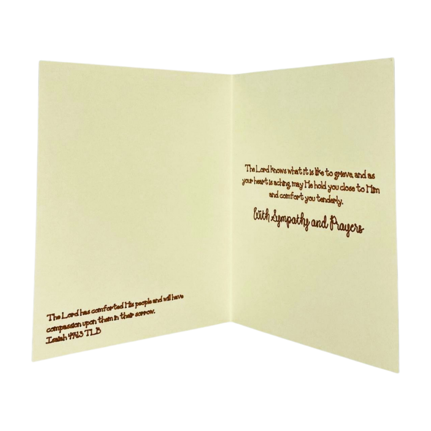 "SYMPATHY TREE" Comfort Card