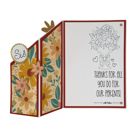 "FOR OUR PARENTS " Z-Fold Comfort Card