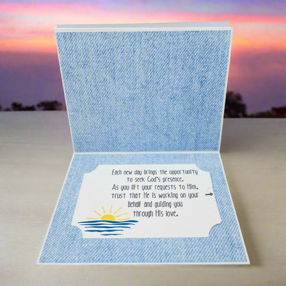 "PSALM 5 Morning Prayer" Stand Up Comfort Card
