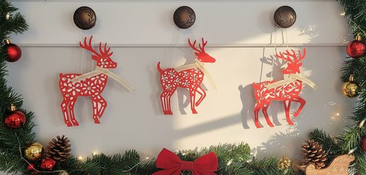 WINTER HOME ACCENTS- Reindeer